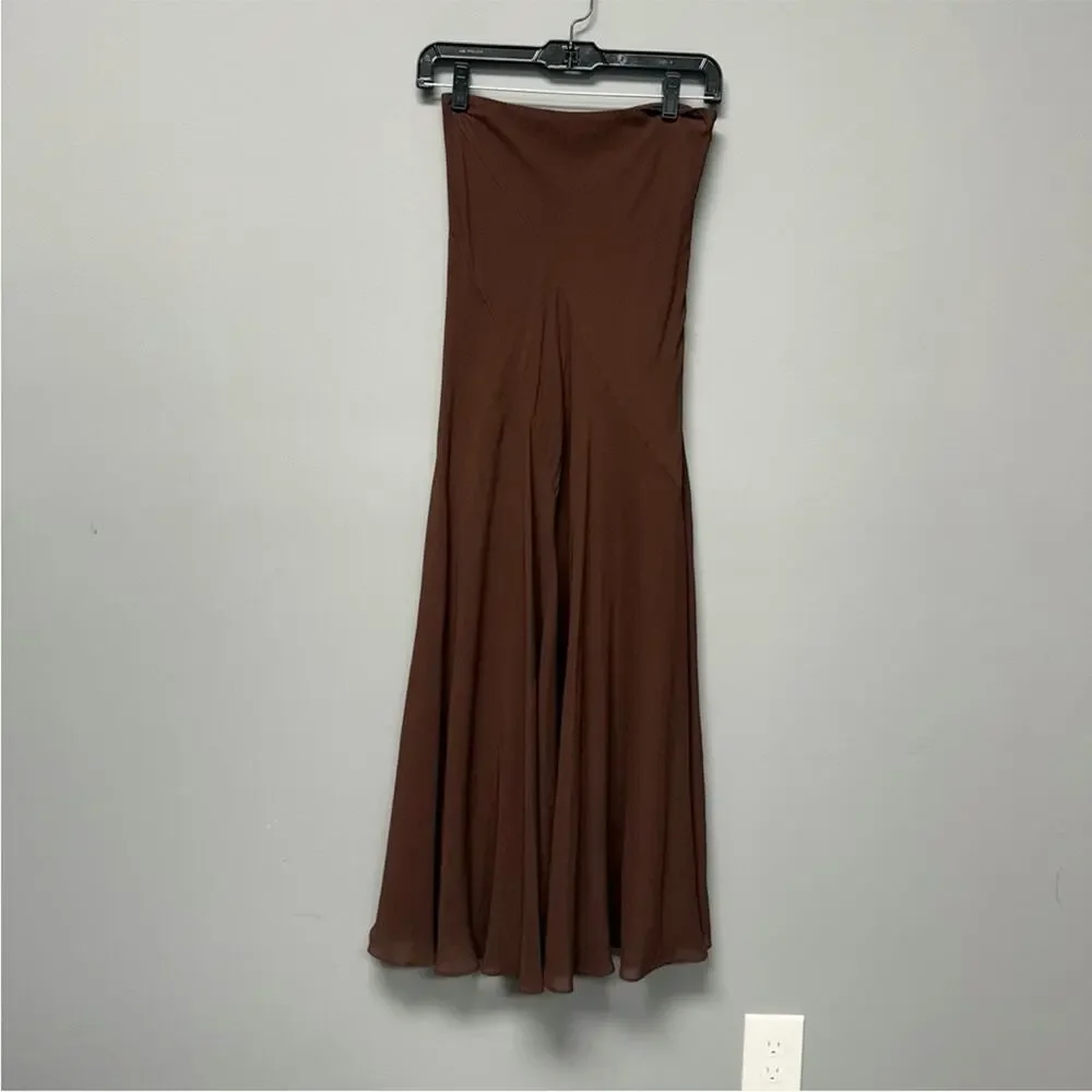 Reformation Skirt Brown - Picture 3 of 7